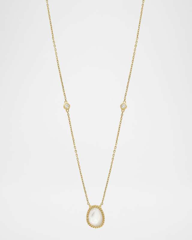 Nina Mariner 18K Yellow Gold Necklace with Mother-Of-Pearl